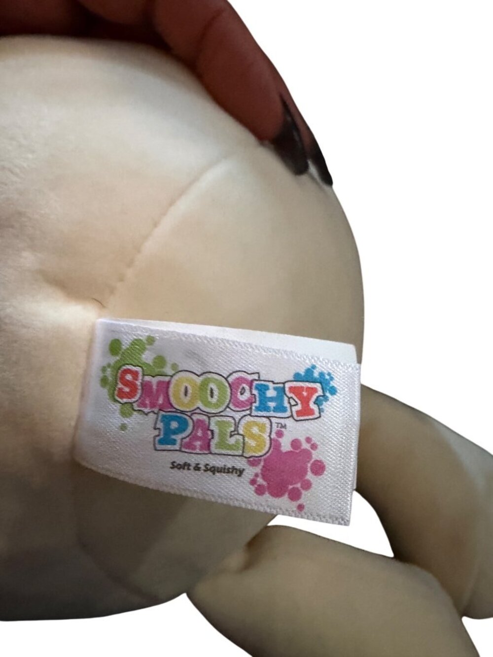 Smoochy Pals Mushroom Bear Plush Soft Squishty Stuffed Animal Red Cream - Picture 4 of 4